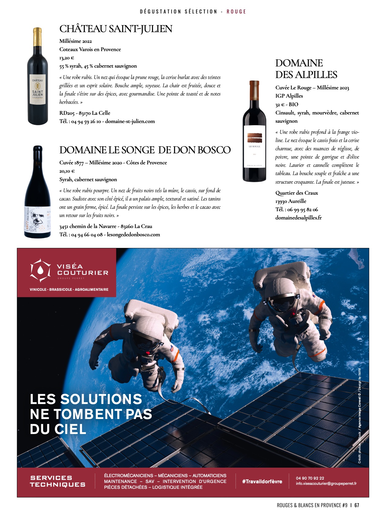 Rouges et blancs en Provence